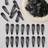 Shein 100pcs/60pcs/40pcs/10pcs Black 1.96 Inch Barrettes Girl Elasticity Hair Clips Accessories Suitable For Daily Life, Hair, Braided Hair, Broken Hair, Bangs Clip, Christmas, Makeup Hair Clip, Shower Hair Clip
