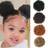 Shein Natural Black Ponytail Extension Piece African Hair Bun