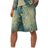 boohooMAN Ripped Cross Applique Denim Shorts - Green