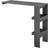 [en.casa] Wall-Mounted Dark Grey Barbord 45x120cm
