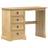 vidaXL Corona Golden Brown Sminkbord 47x104cm