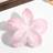 Shein Elegant Lady Pink Lily Flower Print Hair Clip For Daily Wear