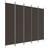 vidaXL 5-Panel Brown Room Divider 249.9x199.9cm