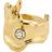 Pilgrim Gia Recycled Crystal Ring - Guld