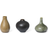 ferm LIVING Komo Multicolor Vas 4.8cm 3st