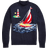 Polo Ralph Lauren Sailboat Intarsia Cotton Sweater - Navy Combo