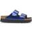 Birkenstock Arizona Flex Platform Birko-Flor Patent - Steel Dark Blue