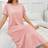 Shein Ruffled Polka Dot Allover Print Short Sleeve Casual Nightgown Daily Wear