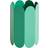 Hay Arcs Green Vas 18cm
