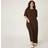 Shein Plus Solid Color Casual Loose Fit Dress