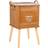 Alexandra House Living Nightstand Brown/Grey Sängbord 34x34cm