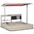 OutSunny Wooden Sandbox with Canopy Grey 30.5 x 116 x 20cm