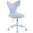 WAHSON OFFICE CHAIRS Kids Desk Chair Faux Fur Swivel Chair Blue