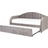 Beliani Velvet EU Single Bed Grey Eyburie