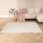 OHS Boucle Plush Rug 80 x 150 cm Beige, Natural, White