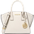 Michael Kors Avril Extra Small Leather And Suede Satchel - Lt Cream