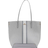 River Island Monogram Stripe Tote Bag - Grey