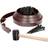 Harbour Housewares Flexible Plastic Lawn & Path Edging with 40 Pegs & Mallet - 10m x 4cm - Brown