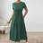Shein Womens Casual Solid Color Drawstring Waist Summer Dress