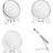 Premier Housewares Silver Effect Shaving Mirror With Double Magnification