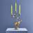 WERNS Elephant hand Painted Multicolour Ljusstake 46.5cm