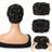 Shein Messy Bun Hair Piece Black Scrunchies For Women