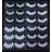 Shein Pairs Halloween White Lashes Dramatic Cateye White Color False Eyelashes D Natural Wispy Colored Lashes For Cosplay Makeup Party