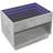 vidaXL With Infinity Led Grey 70x50x50 cm Coffee Table 50x70cm