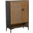 Alexandra House Living Metal Black/Brown Opbevaringsskab 80x115cm