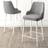 Corrigan Studio Pearlene Grey Bar Stool 105cm 16pcs