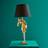 WERNS Horse Wendy Gold/Black Table Lamp 68.5cm