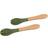 Tiny Dining Bamboo Baby Weaning Forks with Silicone Tip 2-pack