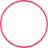 Domyos Rhythmic Gymnastics 75cm Hoop Fluo Ultra