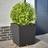 vidaXL Garden Planters Black 2 pcs 50x50x50 cm Steel 50cm