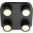 Nordlux Clyde Black Takplafond 28cm