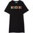 Moschino Kid's Flocked Logo Print T-shirt - Black