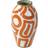 WERNS Mandarino Orange-White Vas 37cm