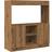 vidaXL Engineered Wood Artisan Oak Sideboard 92x100cm