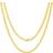 Nuragold Solid Miami Cuban Link Chain Pendant Necklace 3.5mm 10k - Gold