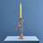 WERNS Parrot Red/Gold Ljusstake 33cm