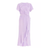 Quiz Crinkle Frill Midaxi Dress - Lilac