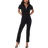 Good American Petite Fit For Success Jumpsuit - Black