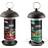 Gardman Black Metal Steel Peanut & Seed Wild Bird Hanging Garden Feeder A01171 - Gardman