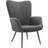tectake Scandi Style Anthracite/Black Lænestol 100.5cm