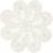 Dixie Elin Anemone Ø40 cm White Bordstablett Vit