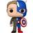 Funko Marvel POP Figur Split- Captain A/Steve R 9 cm