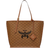 MCM Himmel Shopper In Lauretos Medium - Cognac