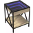 vidaXL LED Infinity Sonoma Oak Sängbord 40x40cm