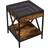 vidaXL Infinity LED Smoked Oak Sofabord 40x40cm