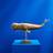 WERNS Whale Sperm Whale Moby Gold Prydnadsfigur 45cm